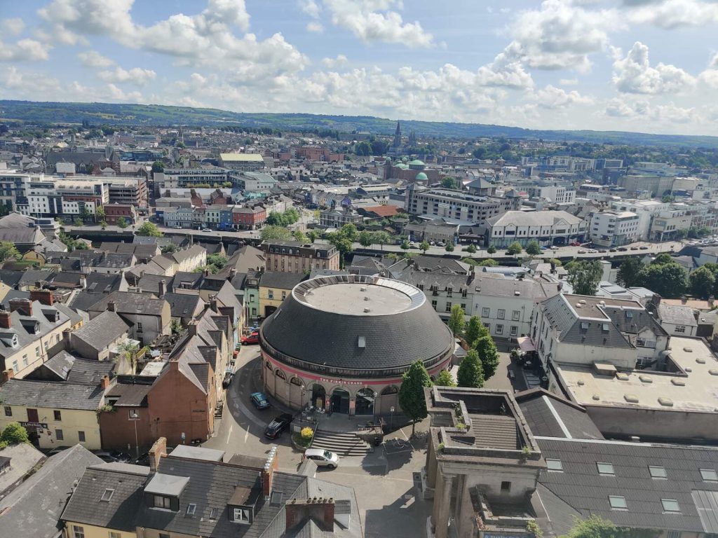 View from Top of St Anne's Church, Shandon Bells. Courtesy Eileen Coffey